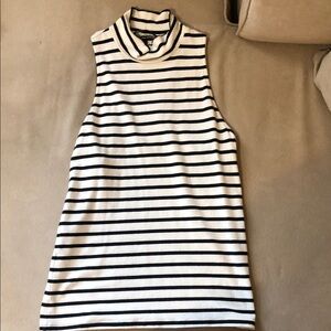 Victoria's Secret Black and White Striped Tank Top